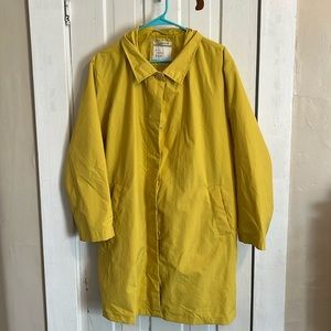 Yellow rain coat
